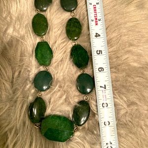 Beautiful heavy large beaded jade necklace
